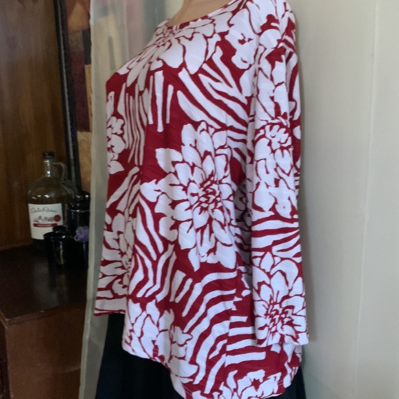 Rebecca Malone Tops - Rebecca Malone Top Printed Blouse XL EUC